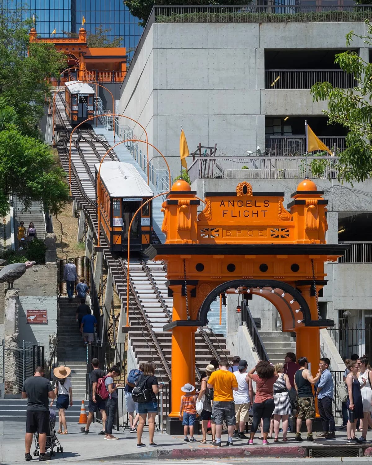 Angels Flight funicular in Downtown Los Angeles
