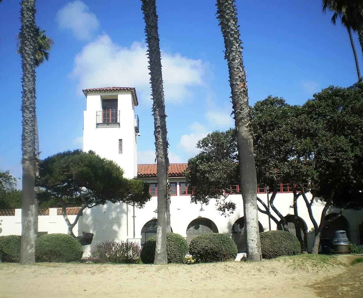Historic bathhouse at Cabrillo Beach, San Pedro
