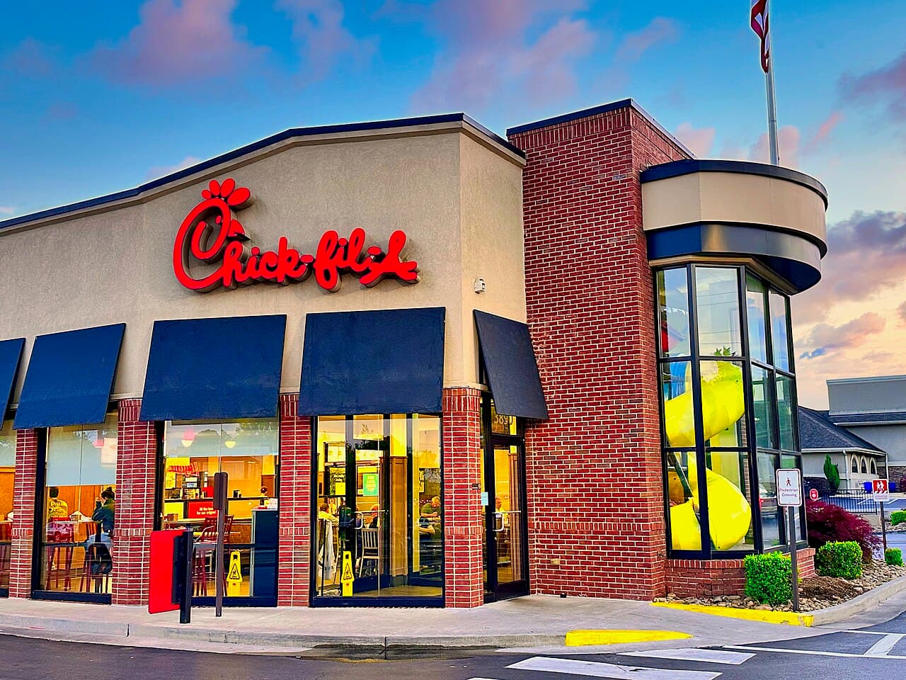 Chick-fil-A — Chick-fil-A fast food chain restaurant exterior in Cleveland, Tennessee
