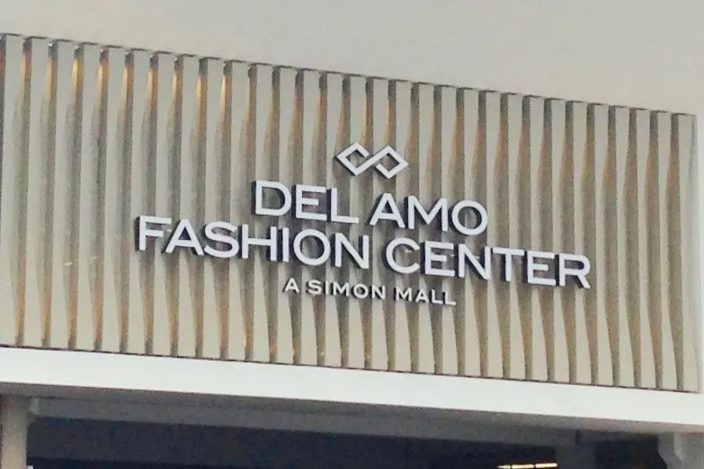 Del Amo Fashion Center entrance sign, Torrance