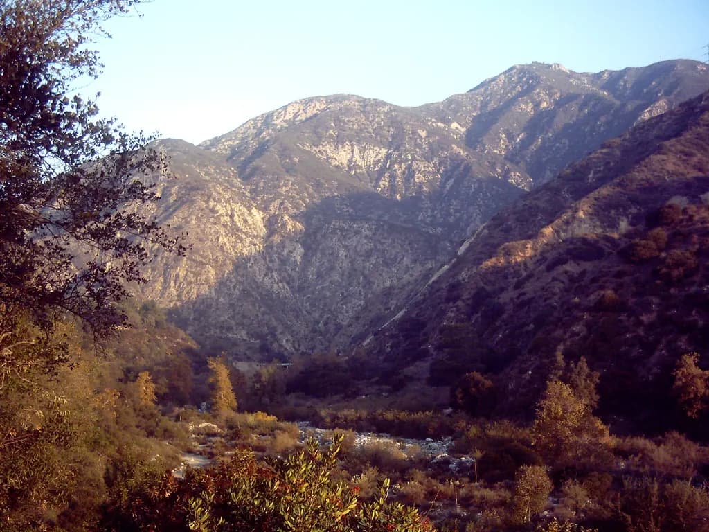 Eaton Canyon and the San Gabriel Mountains above Pasadena