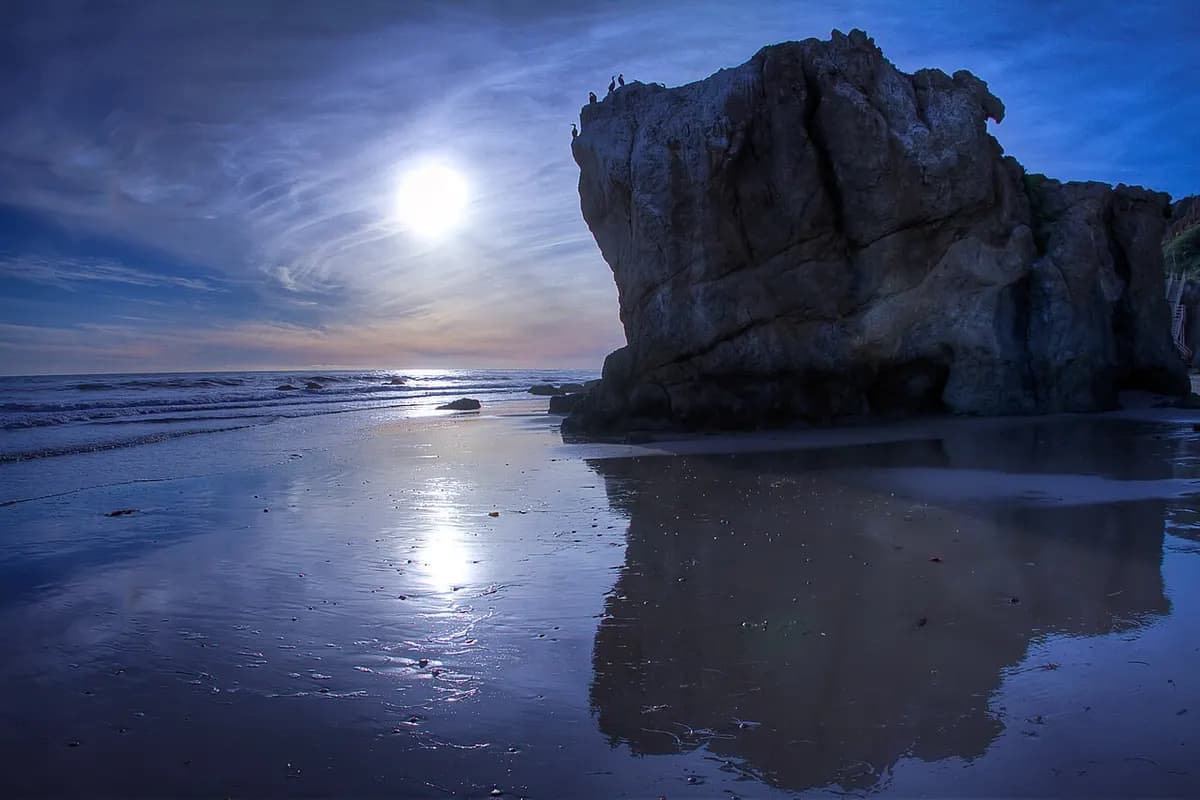 Rock formations at El Matador State Beach, Malibu