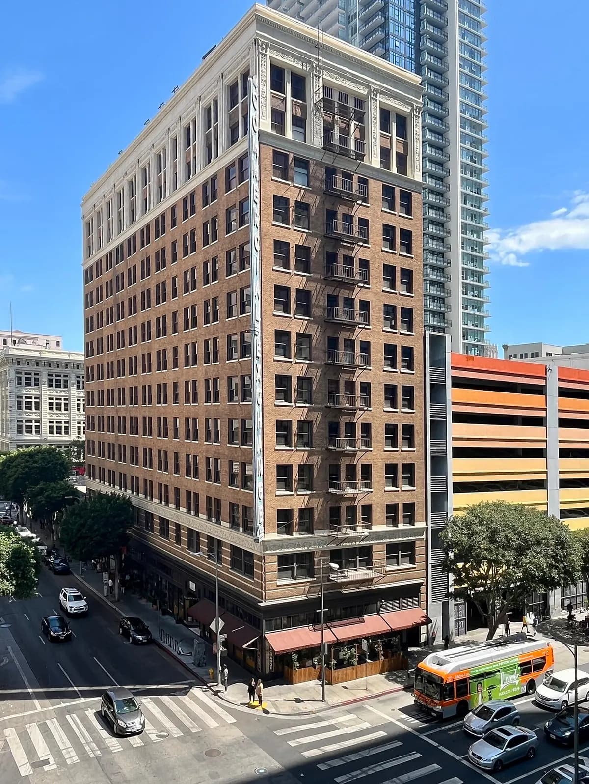 Commercial Exchange Building, home of the Freehand hotel and Broken Shaker, Downtown LA