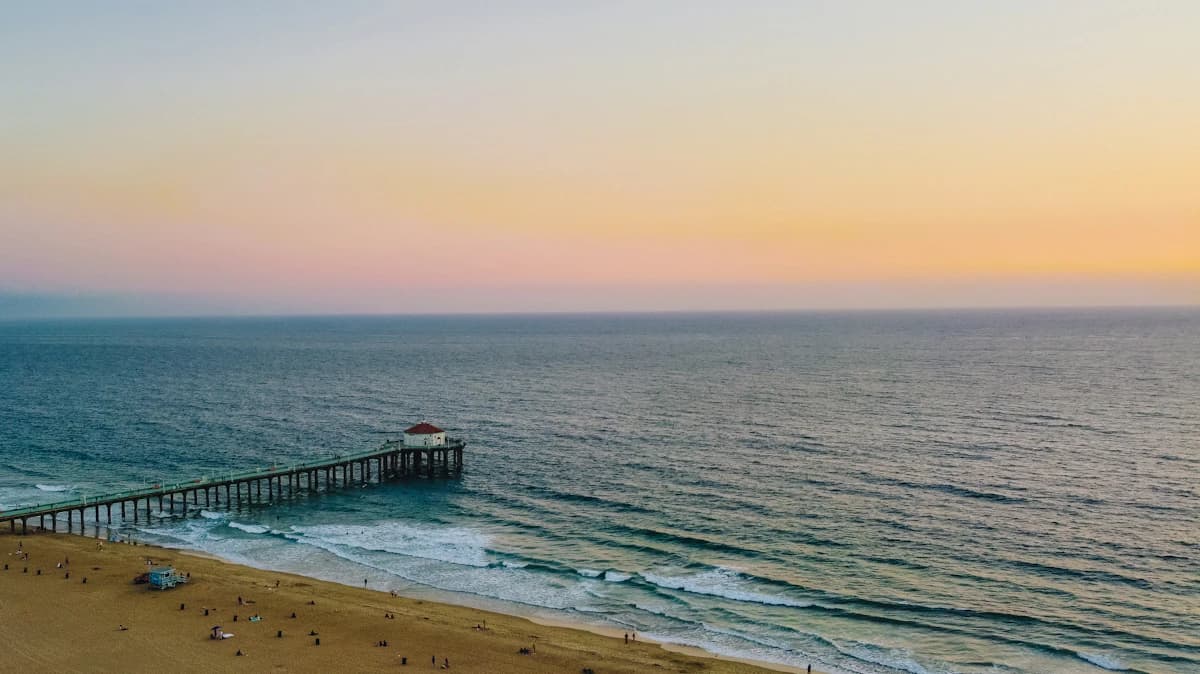 Manhattan Beach Pier at sunset