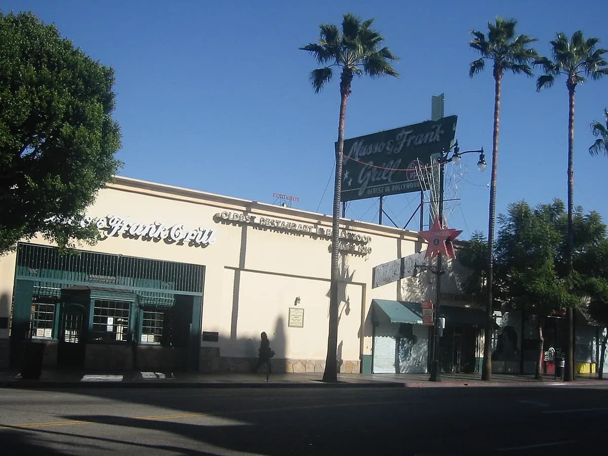 Musso & Frank Grill on Hollywood Boulevard
