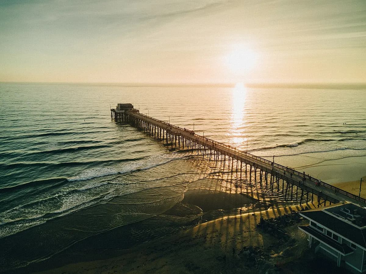 Newport Beach Pier at sunset