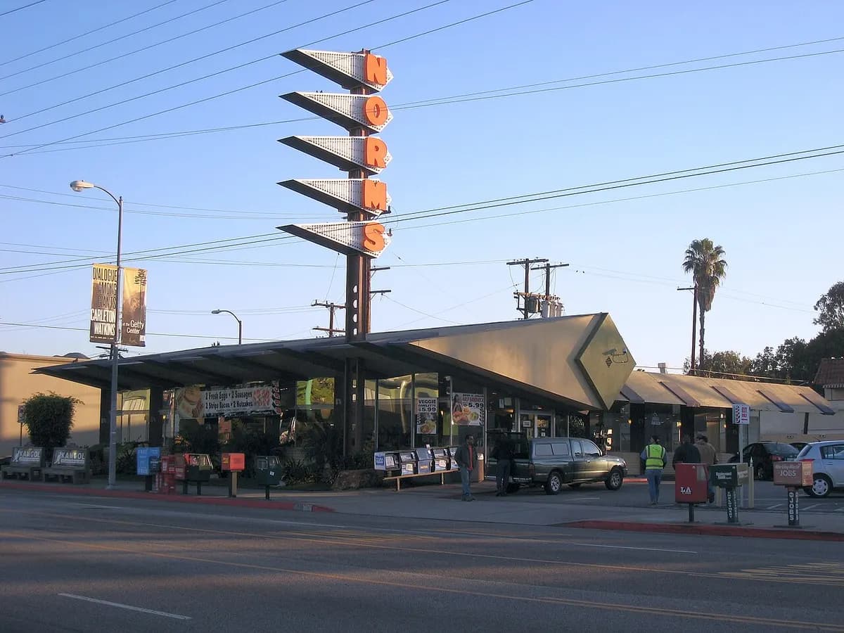 Norms Googie-style diner on La Cienega Boulevard