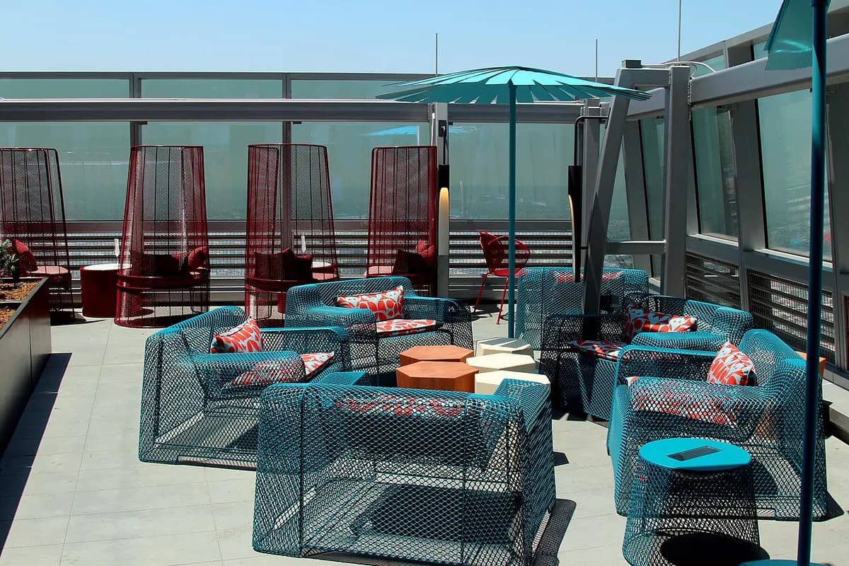 Spire 73 rooftop bar on the 73rd floor of the InterContinental Downtown Los Angeles