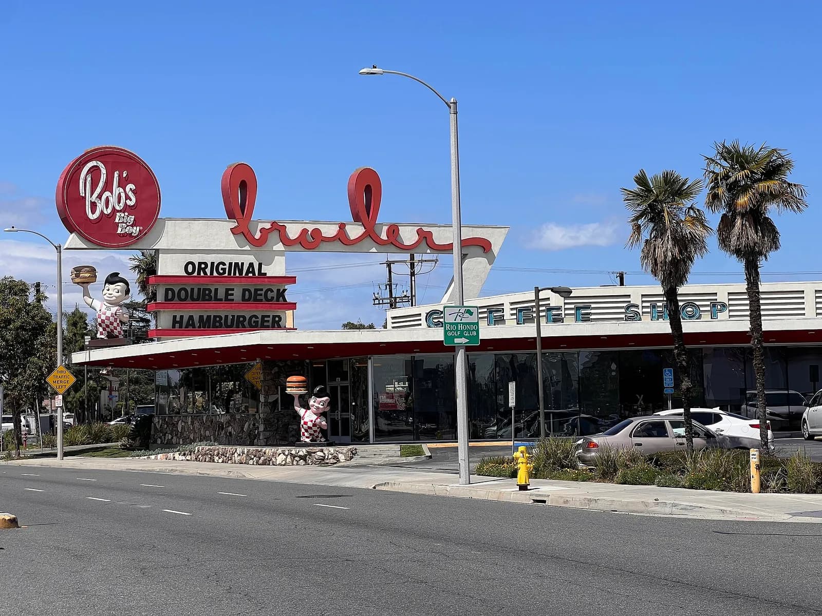 Bob's Big Boy Broiler in Downey, een Googie-diner uit 1958