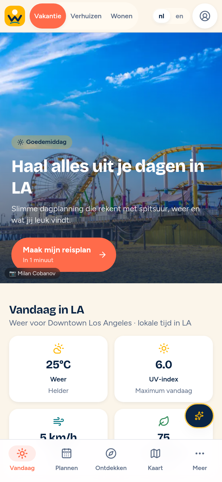 Visiting on mobile